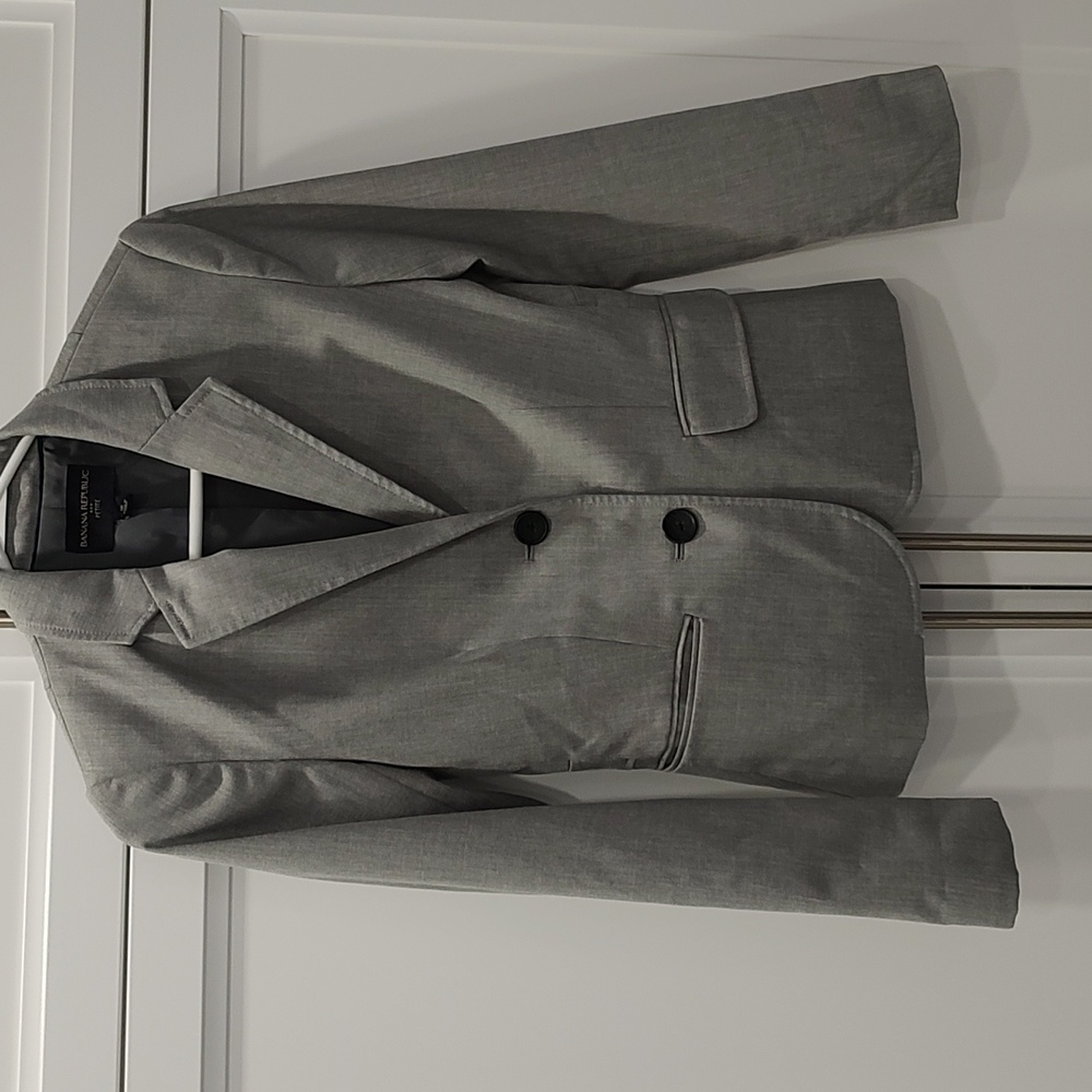 BANANA REPUBLIC BLAZER Petite Size 0 Gray